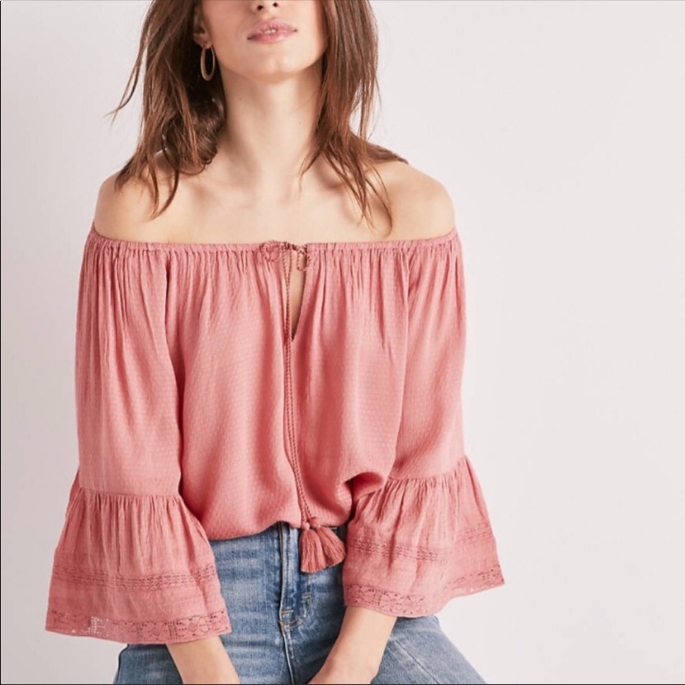 Lucky Brand bell sleeves blouse